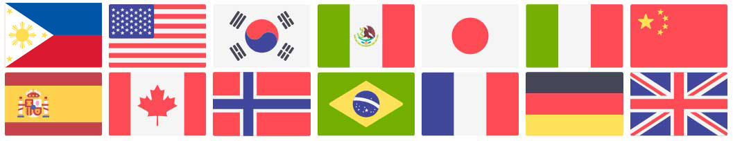 flags from around the world